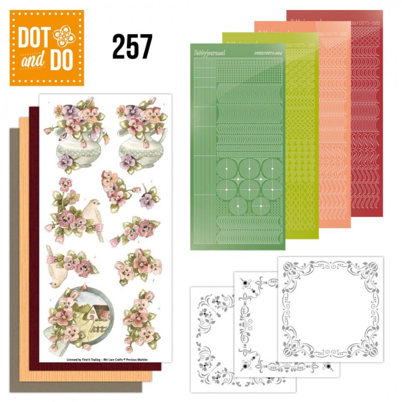 Dot and Do 257 - Precious Marieke - Painted Pansies