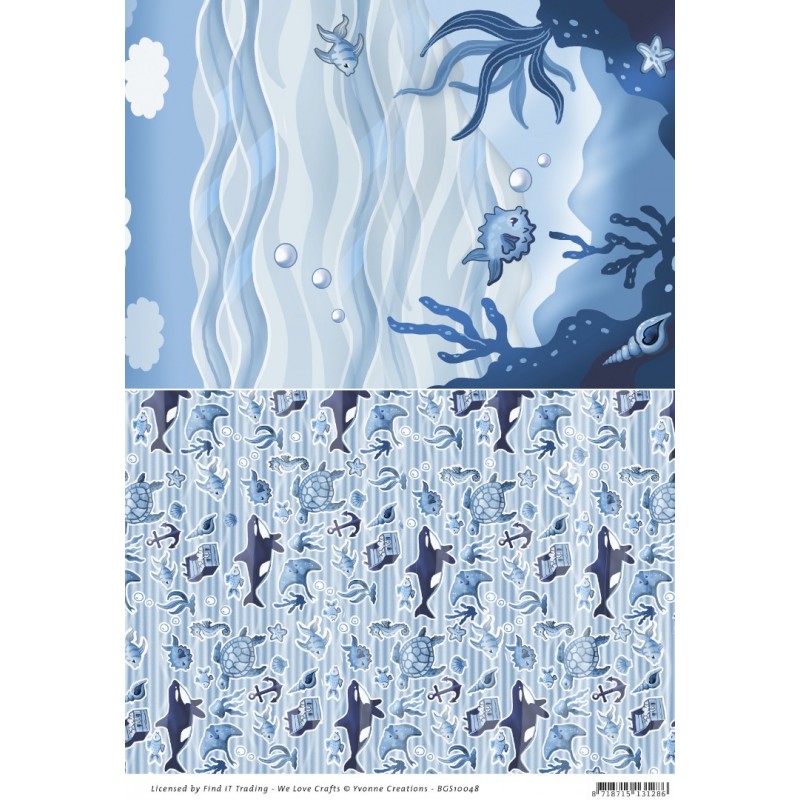 Yvonne Creations - Ocean Days – Backgroundsheet Under Water