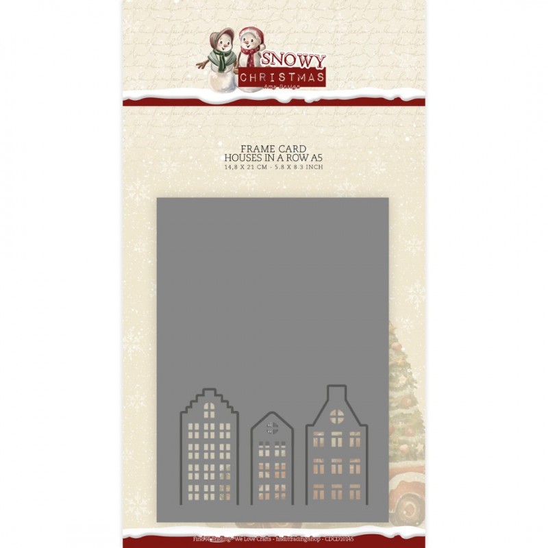 Card Deco Essentials - Cutting Dies - Houses in a row A5