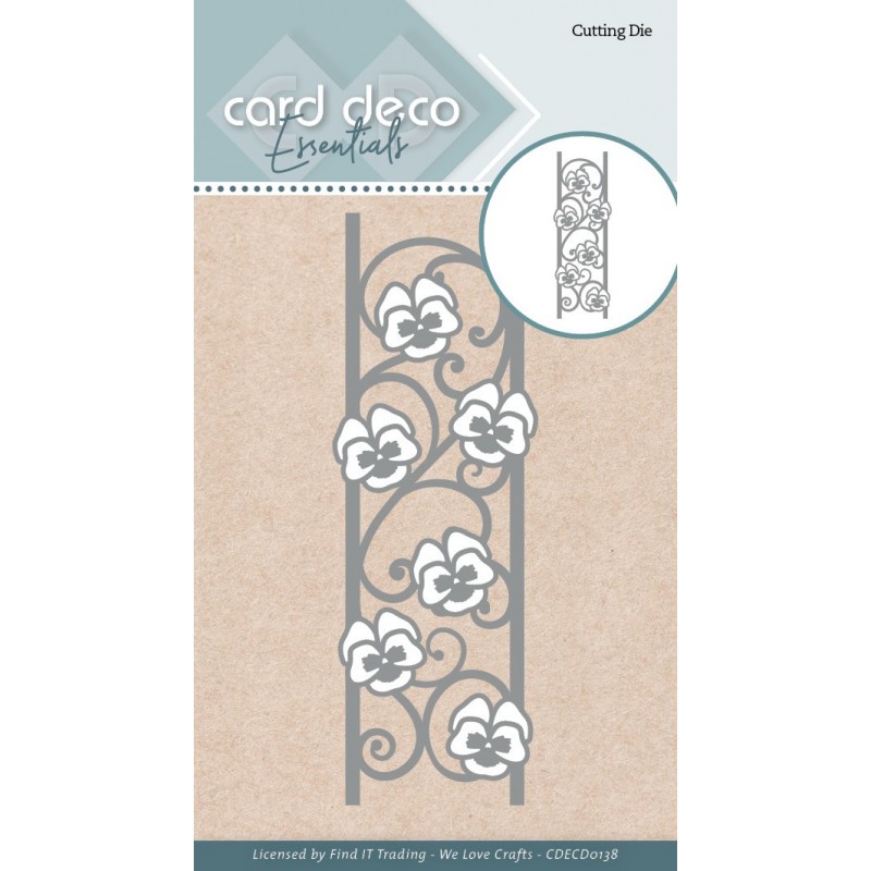 Card Deco Essentials Cutting Die - Pansies Border