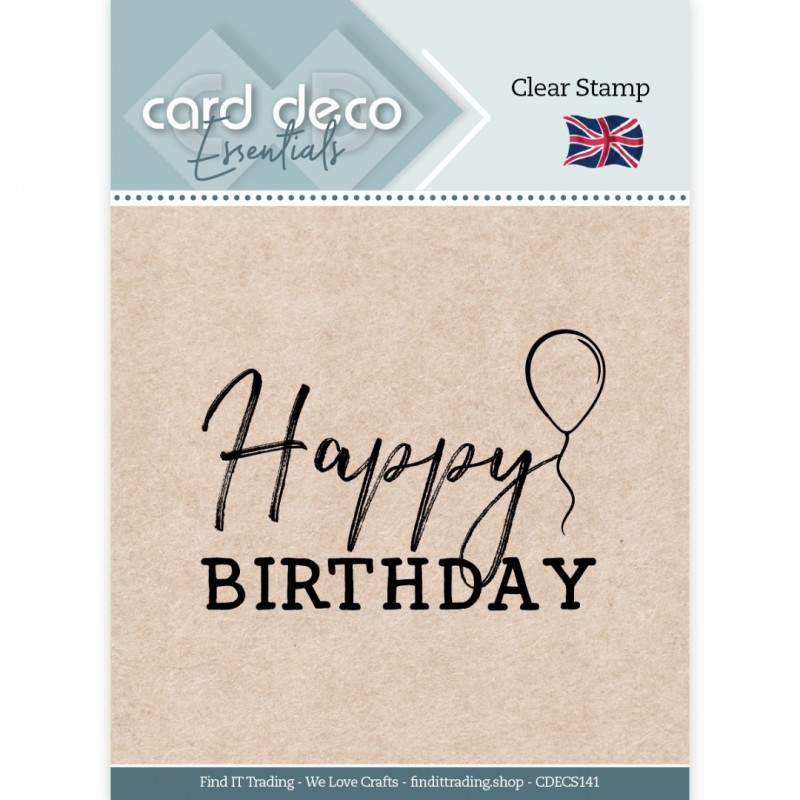 Happy Birthday - Clear Stamp - Card Deco Essentials