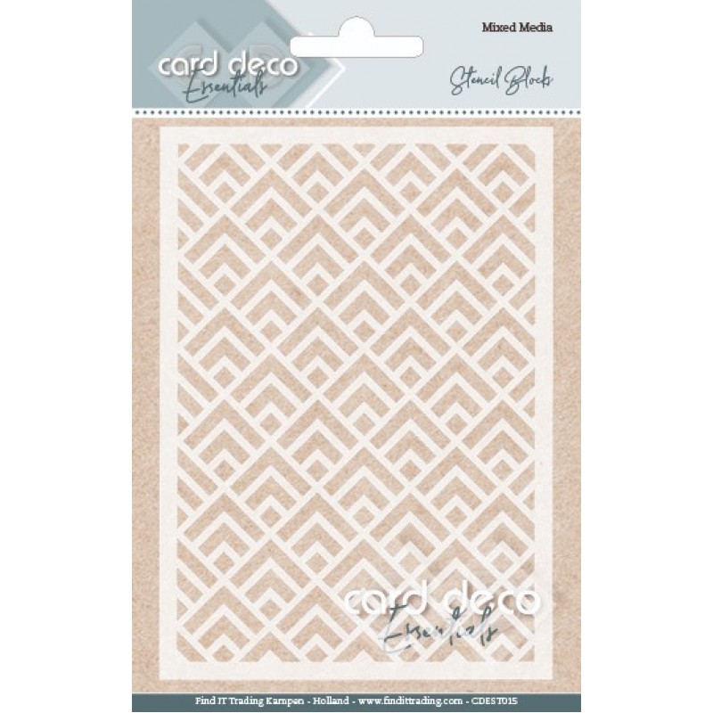 Card Deco Essentials - Mixed Media Stencil - Blocks