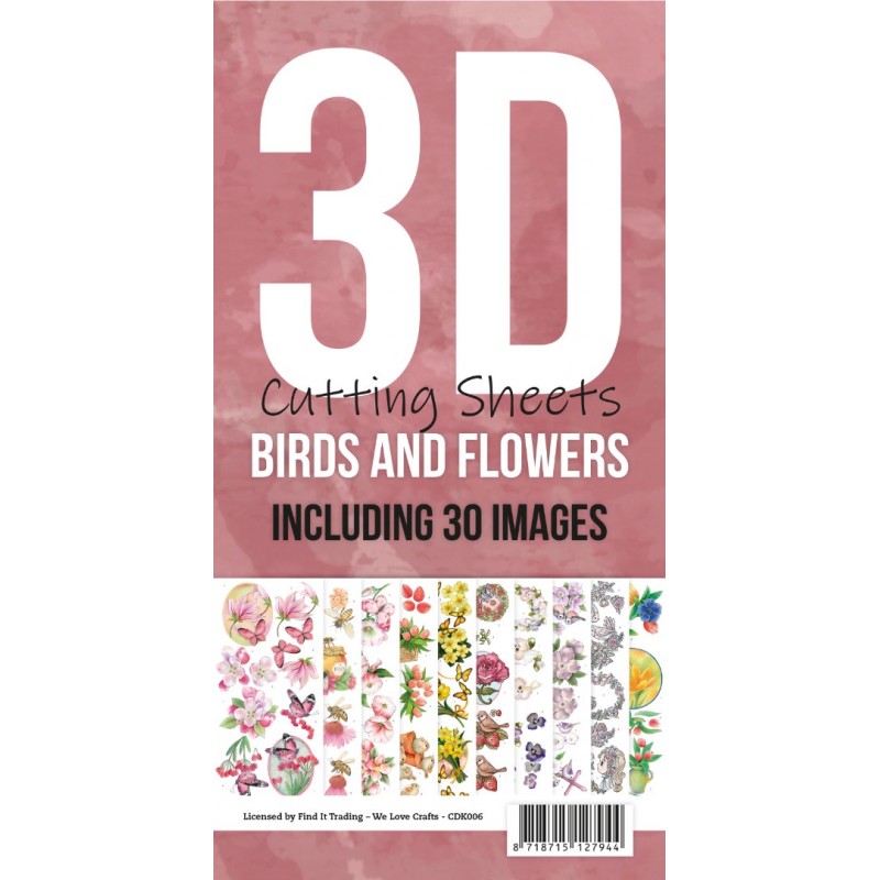 3D Cutting Sheets - Cards Deco - Birds and Flowers