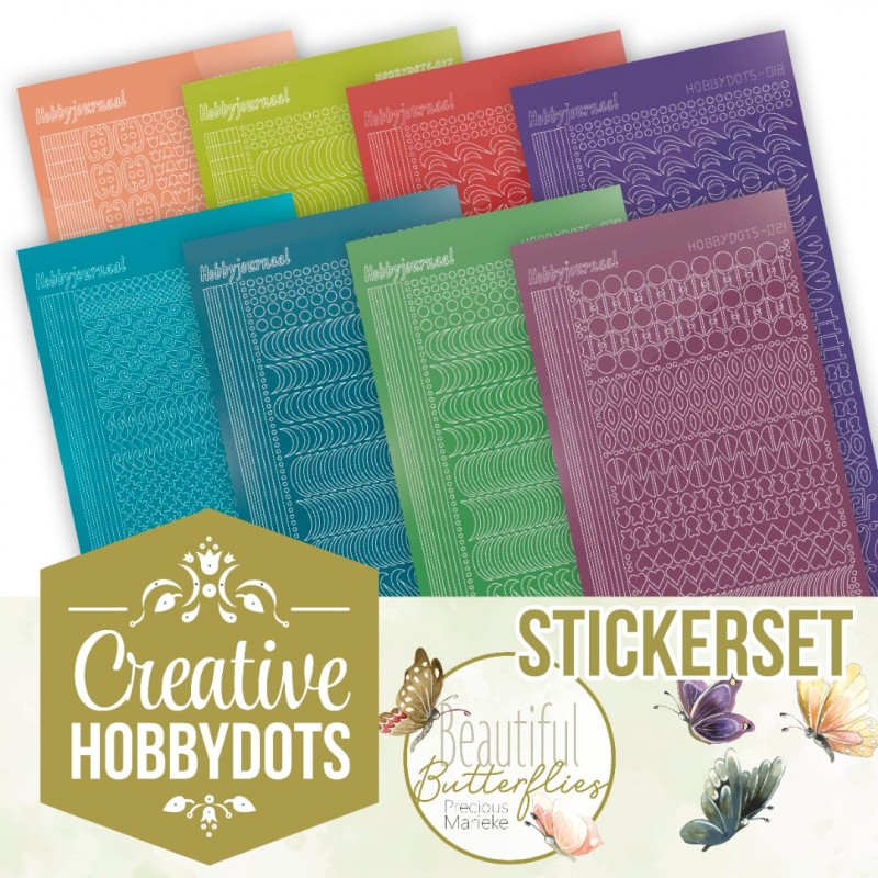 Creative Hobbydots Stickerset 38 - Precious Marieke - Beautiful Butterfly