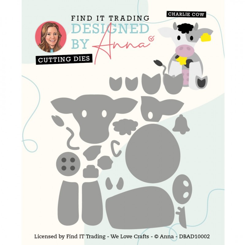 Designed by Anna - Mix and Match Cutting Dies - Charlie Cow