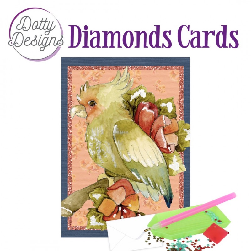 Dotty Designs Diamond Cards - Cockatoo