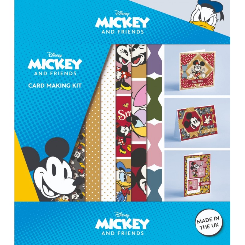 Mickey and Minnie Mouse - Card Making Kit - Makes 15 Cards Kit