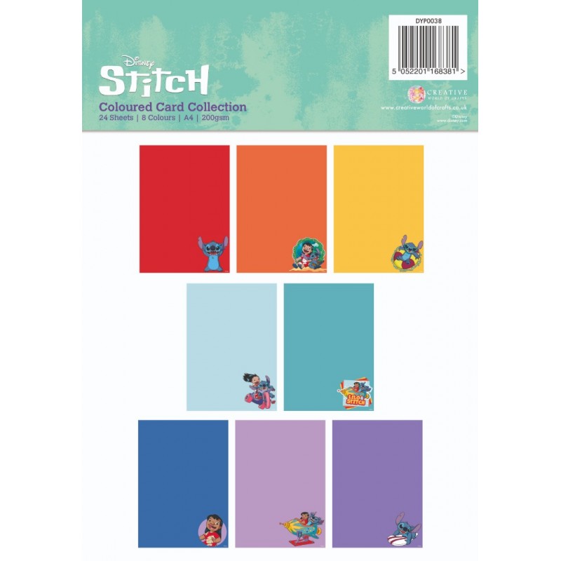 Lilo and Stitch - Coloured Card A4 Pack