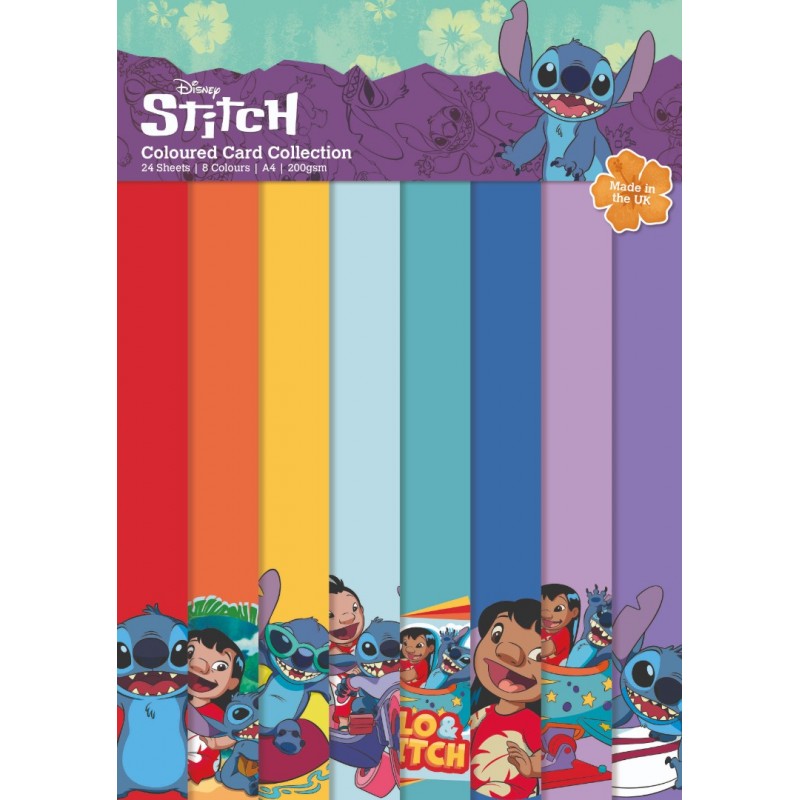 Lilo and Stitch - Coloured Card A4 Pack