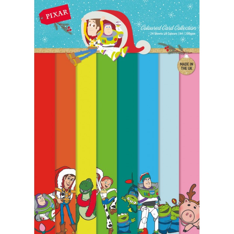 Toy Story - Christmas Coloured Card A4 Pack