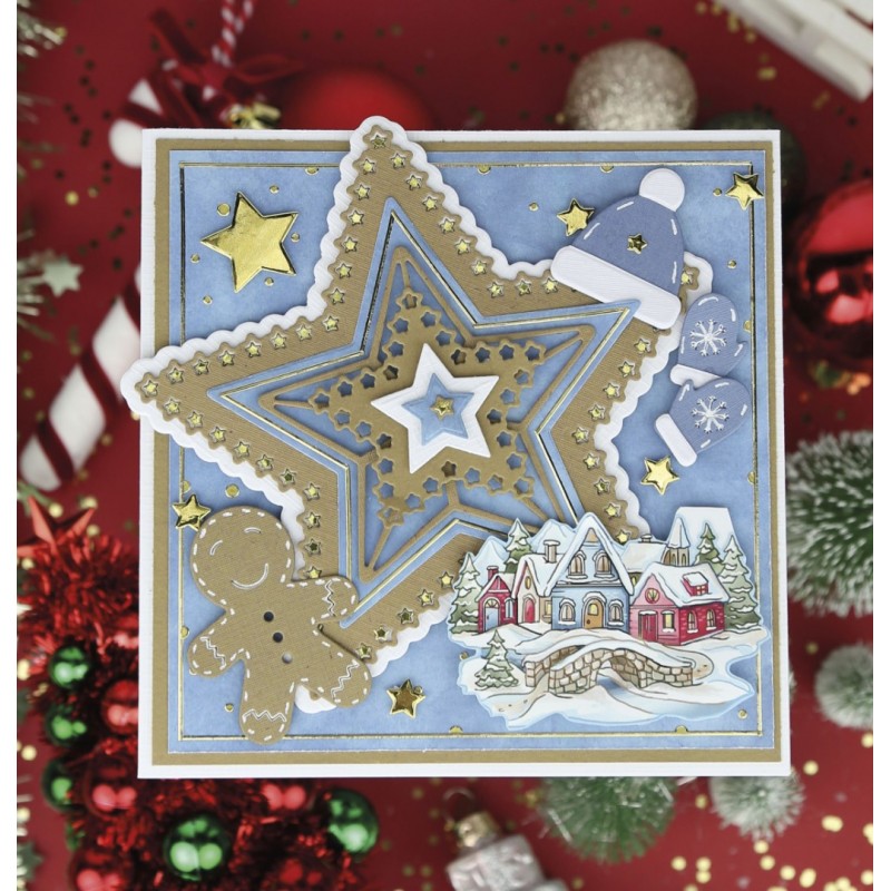 3D Push-Out - Yvonne Creations - Santa's Journey - Village