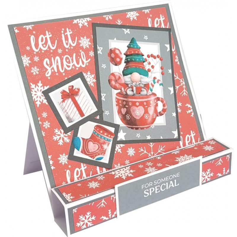 The Paper Boutique A Jolly Gnome Christmas 8x8 Colour Card Pad