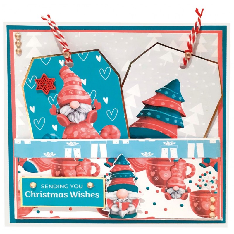 The Paper Boutique A Jolly Gnome Christmas 8x8 Paper Kit Pad