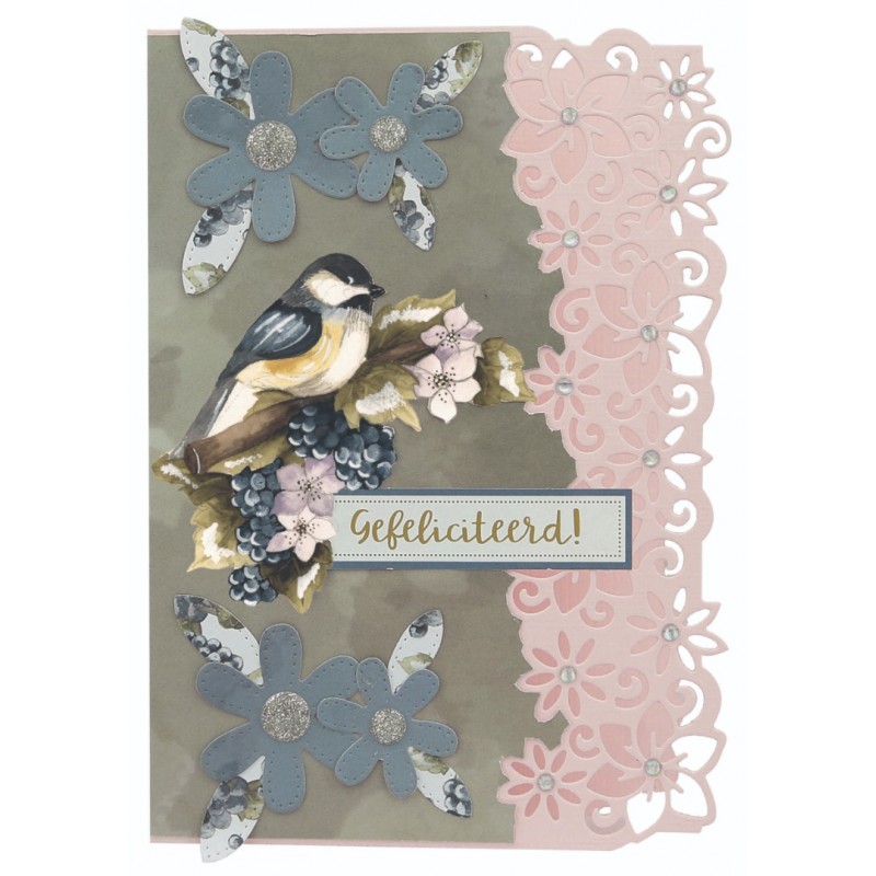 3D Cutting Sheet - Precious Marieke - Birds and Berries - Gooseberries