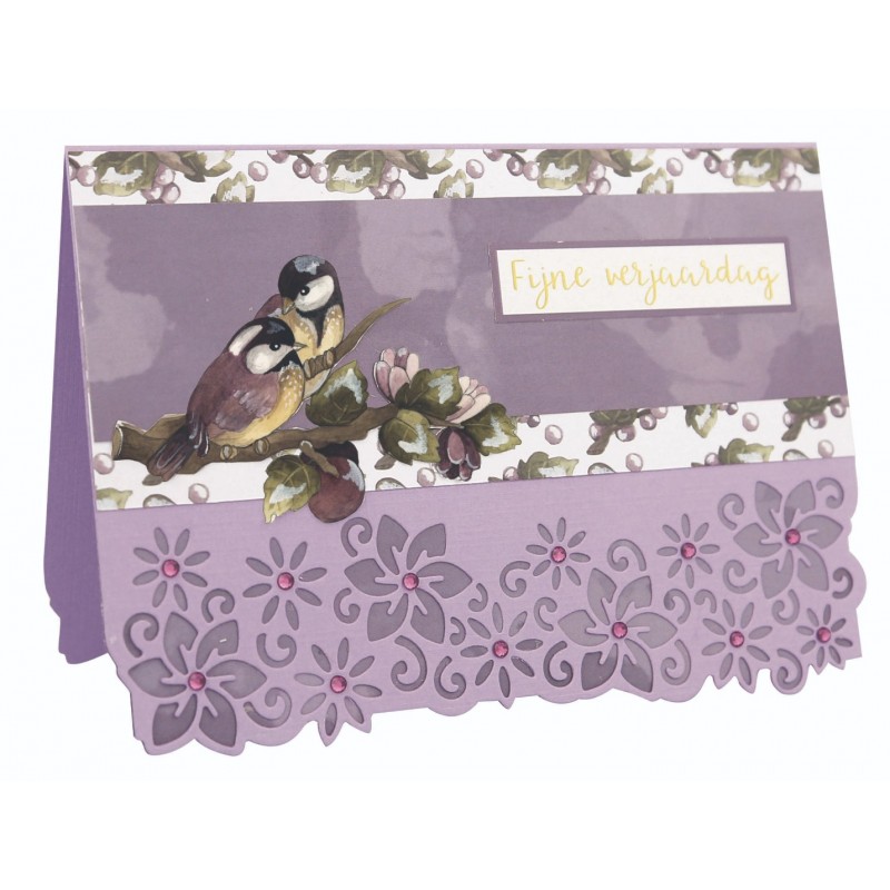 3D Cutting Sheet - Precious Marieke - Birds and Berries - Gooseberries