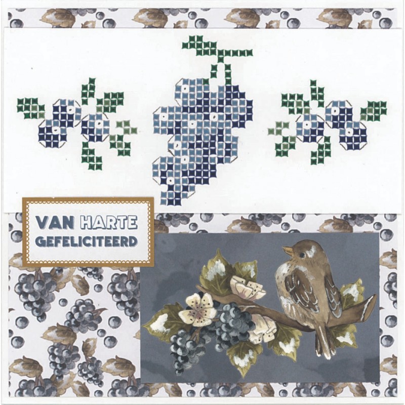 3D Cutting Sheet - Precious Marieke - Birds and Berries - Blackberries