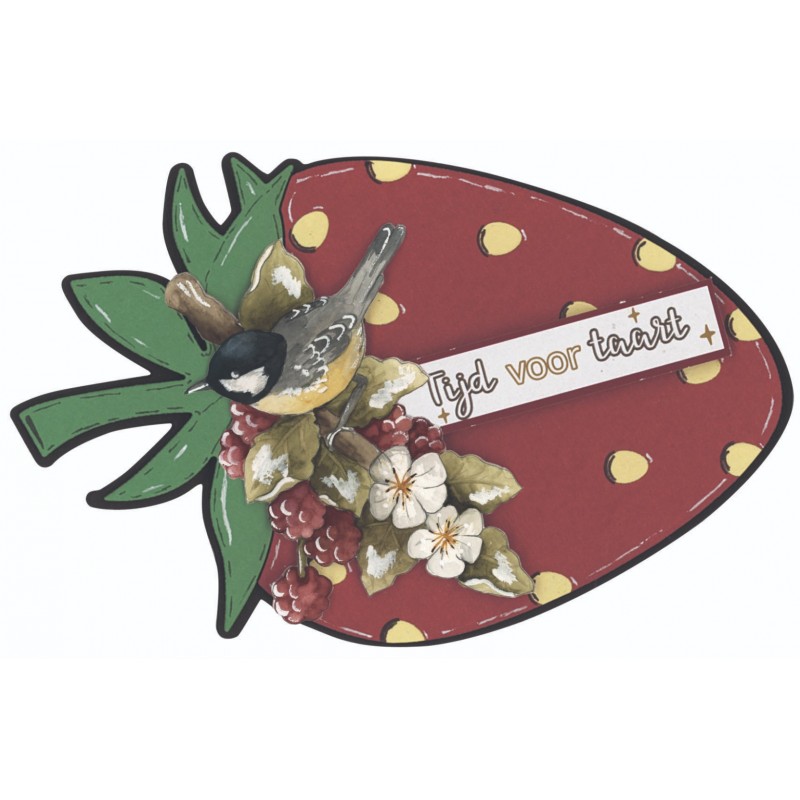 Dies - Precious Marieke - Birds and Berries - Strawberry