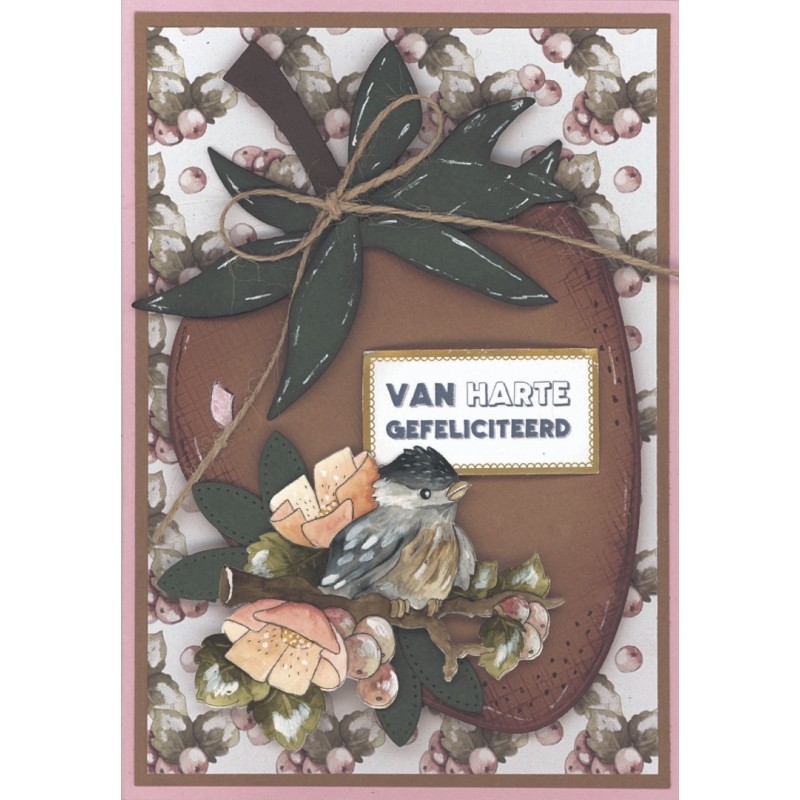 Dies - Precious Marieke - Birds and Berries - Strawberry