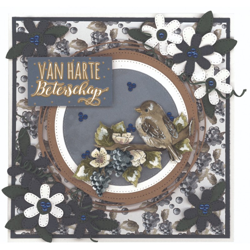 Dies - Precious Marieke - Birds and Berries - Berry Circle