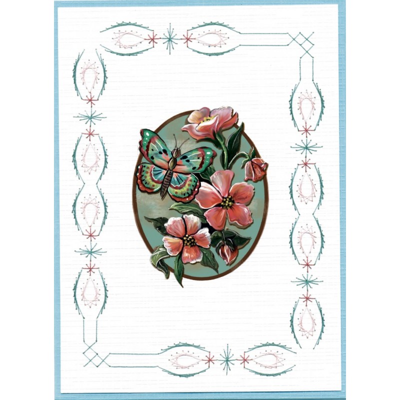 3D Push Out - Amy Design - Botanical Garden - Colorful Butterfly