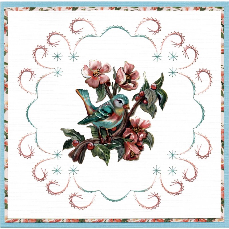 3D Push Out - Amy Design - Botanical Garden - Colorful Birds