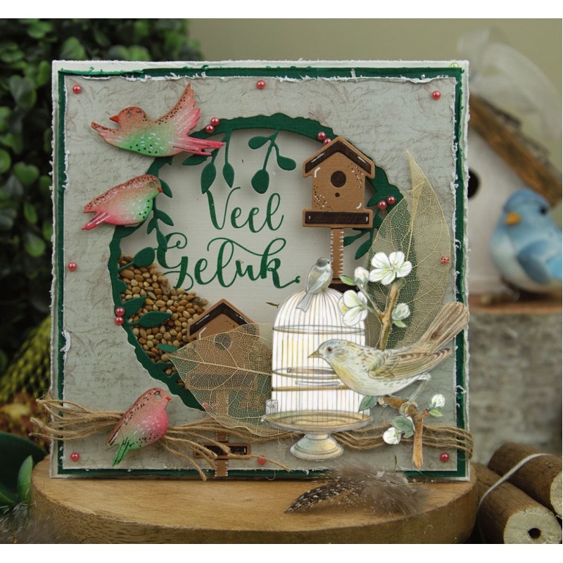 Dies - Jeanine's Art - Vintage Birds - Birds Circle