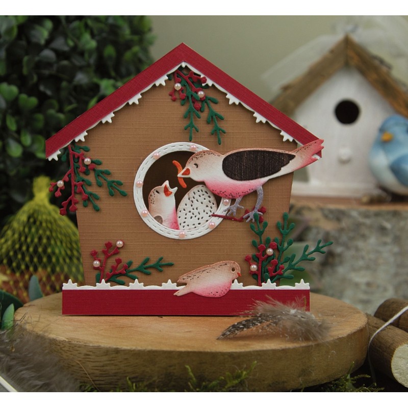 Dies - Jeanine's Art - Vintage Birds - Bird's Nest