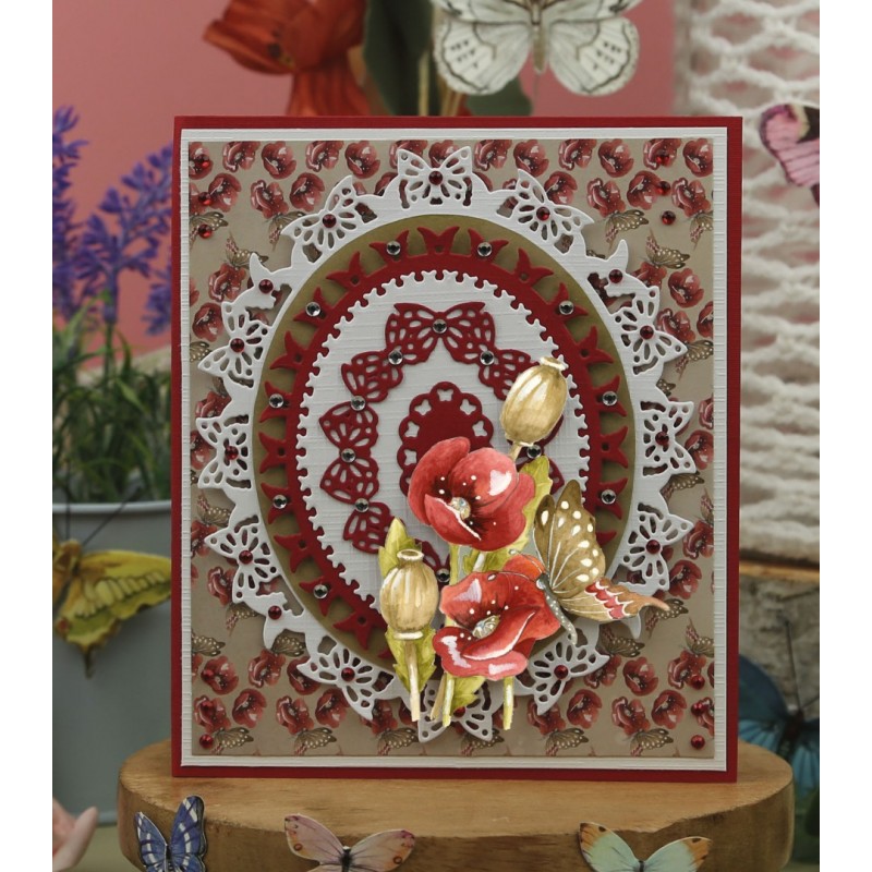 Dies - Precious Marieke - Beautiful Butterflies - Butterfly Oval