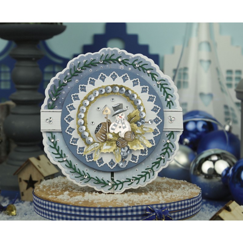 Dies - Precious Marieke - Christmas Blues - Holly Circle
