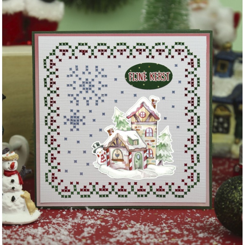 3D Cutting Sheet - Yvonne Creations - Christmas Scenery - House
