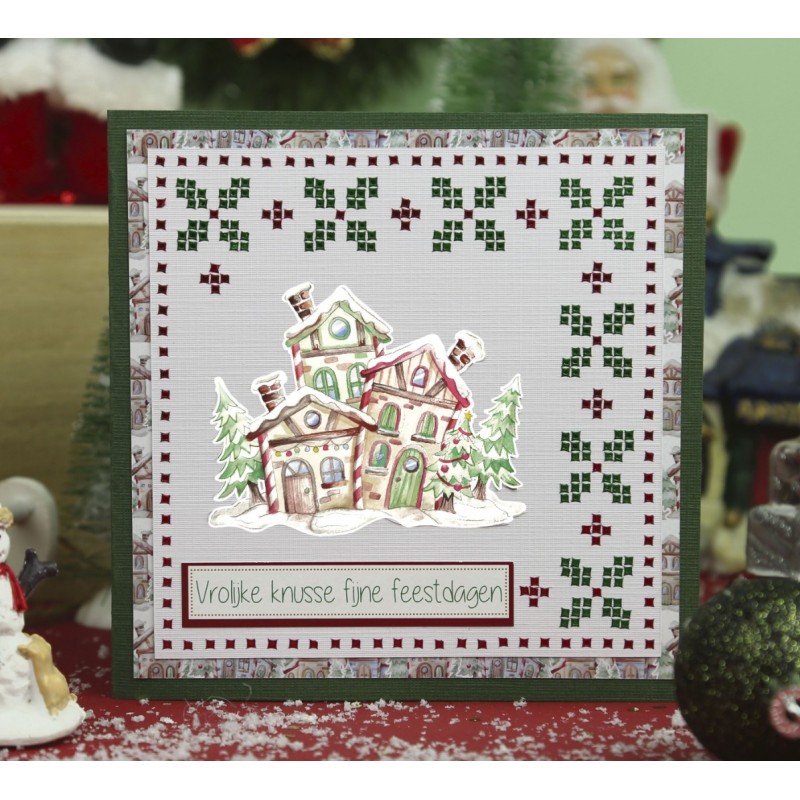 3D Cutting Sheet - Yvonne Creations - Christmas Scenery - House
