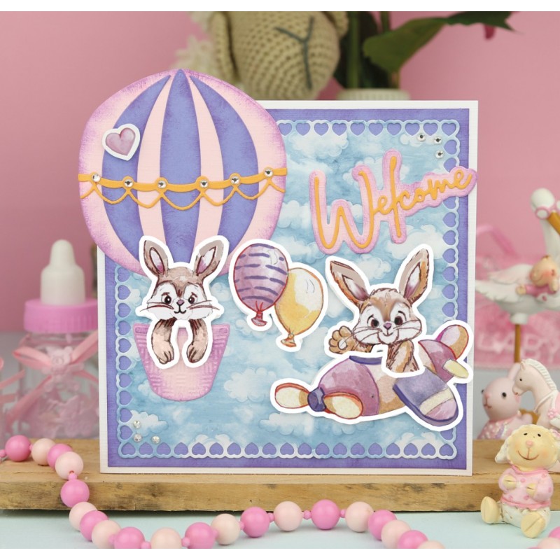 Dies - Yvonne Creations - Hello World - Welcome Baby