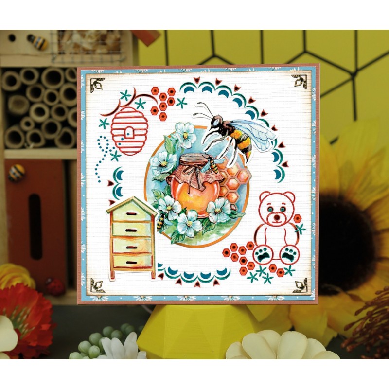 Cutting Sheet - Yvonne Creations - Bee Honey - Small Elements A