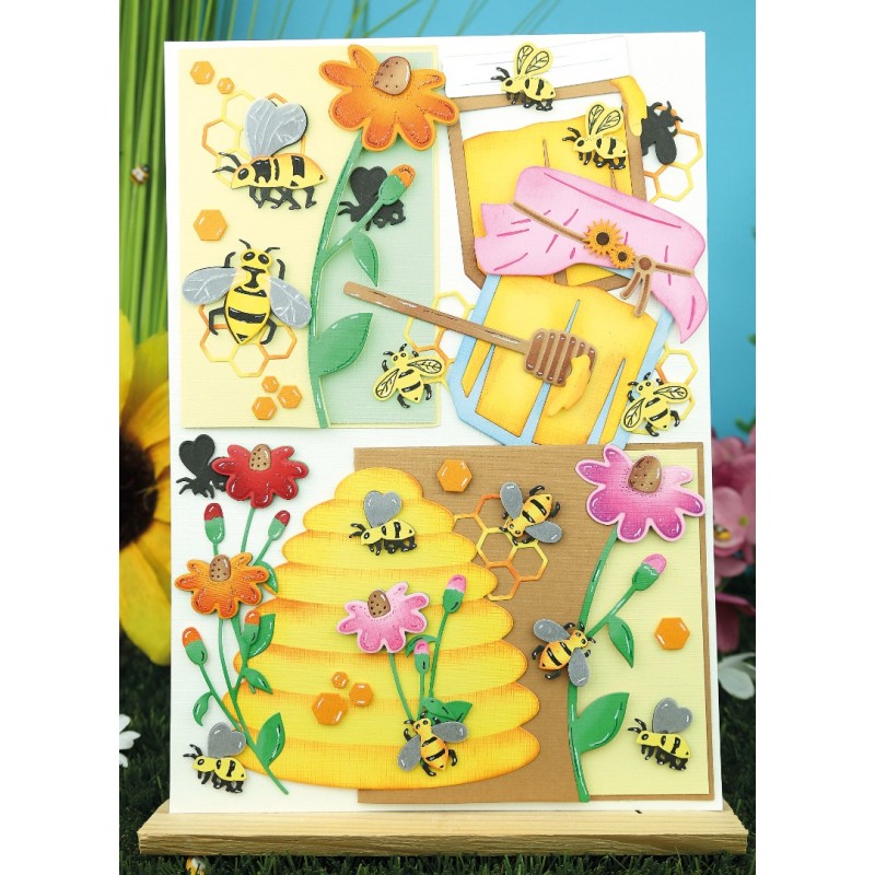 Dies - Yvonne Creations - Bee Honey - Bees