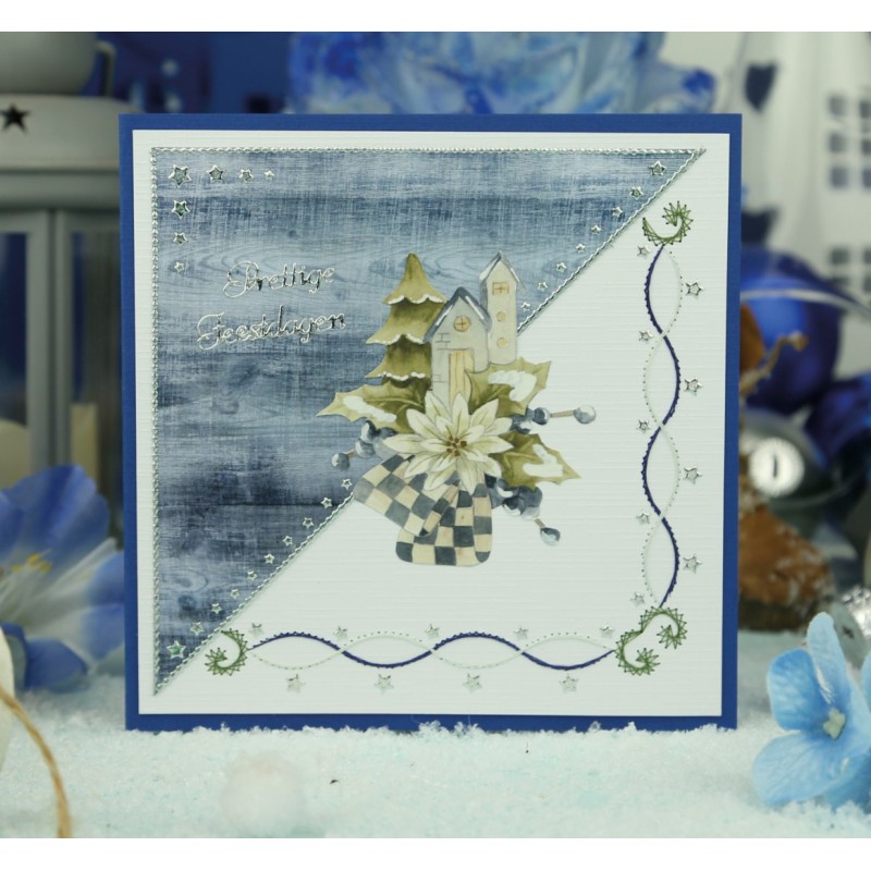 Cutting Sheet - Precious Marieke - Christmas Blues - Mini