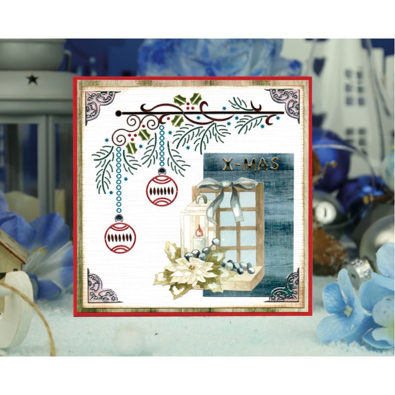 Cutting Sheet - Precious Marieke - Christmas Blues - Mini