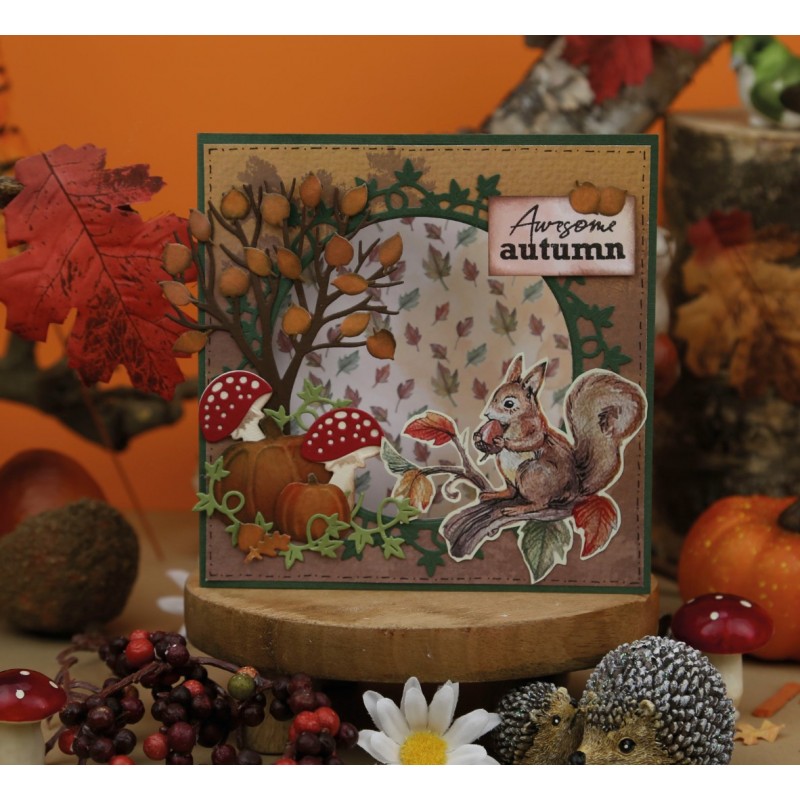 Dies - Yvonne Creations - Awesome Autumn - Autumn Mushrooms