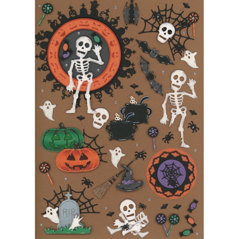 Dies - Yvonne Creations - Trick or Treat - Happy Skeleton