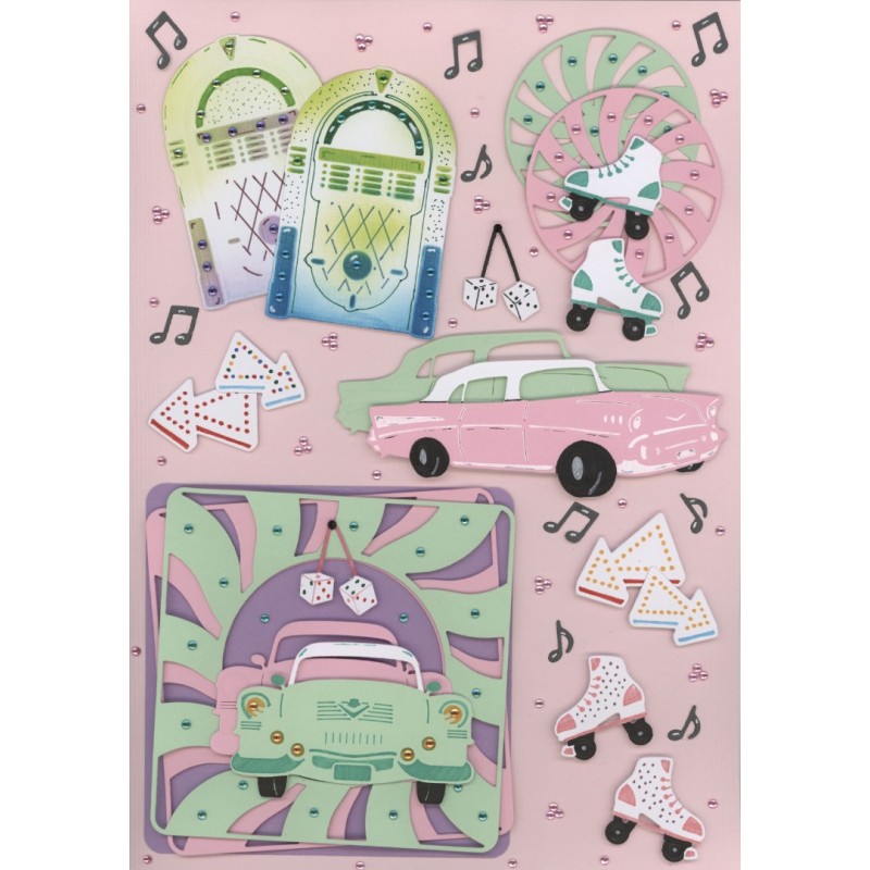 Dies - Yvonne Creations Back to the fifties - Fifties Cars