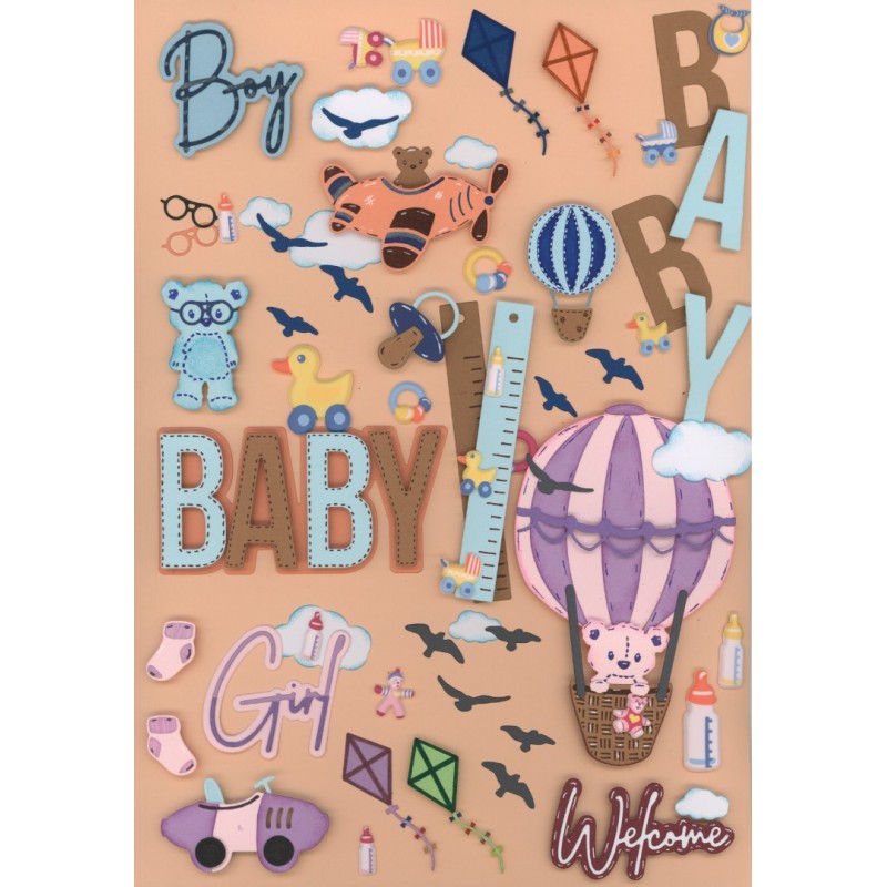 Dies - Yvonne Creations - Hello World - Welcome Baby