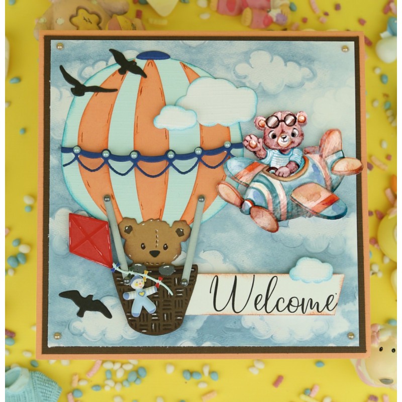 3D Cutting Sheets - Yvonne Creations - Hello World - Mini