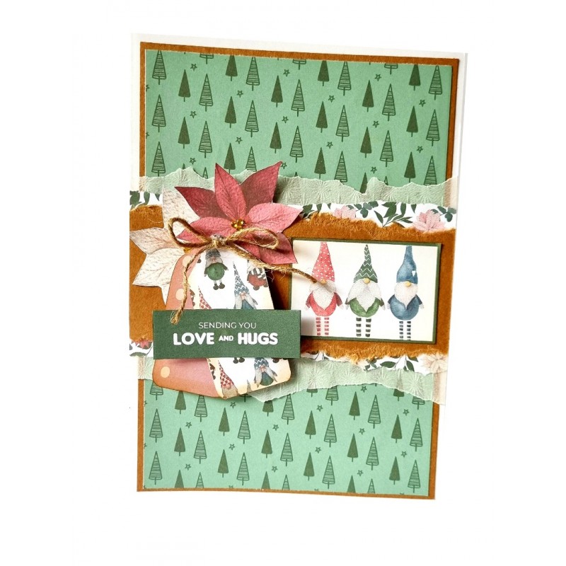 The Paper Boutique A Gnome Family Christmas Frames & Insert Papers for 6x6 Cards