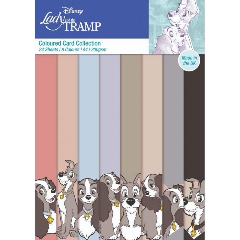 Lady and The Tramp - Coloured Card A4 Pack