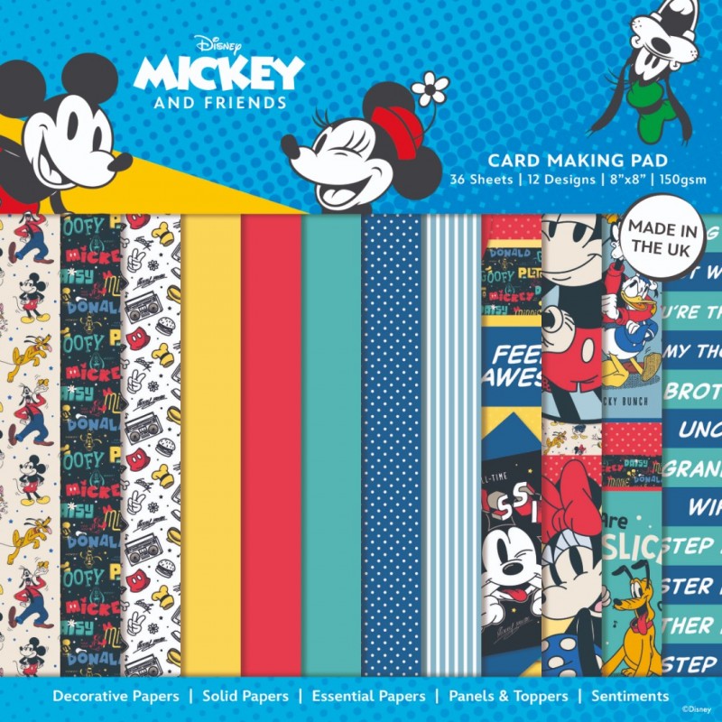 Mickey and Friends - Card Making 8x8 Pad