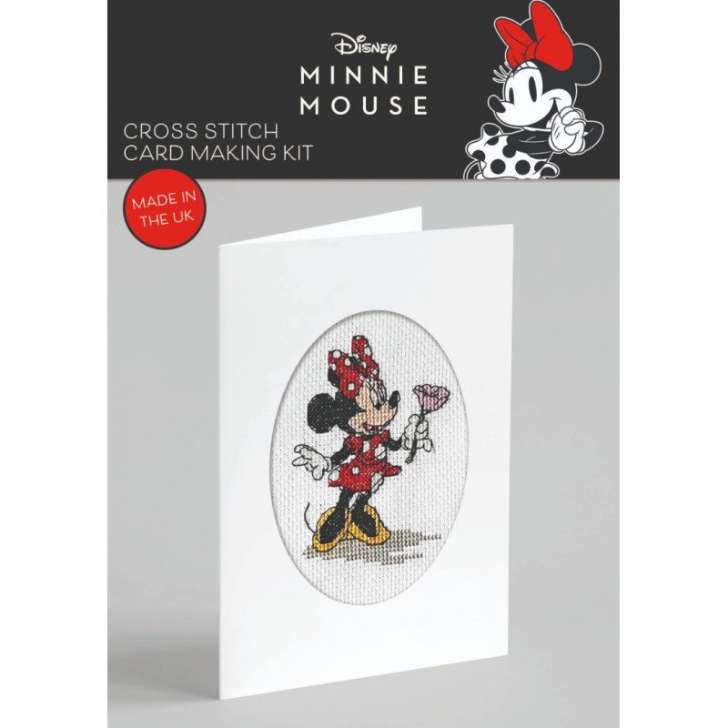 Disney Cross Stitch Card Making Kit Minnie Mousse