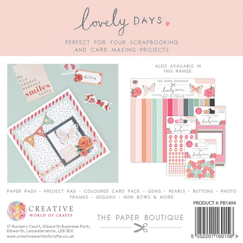 The Paper Boutique Lovely Days 8x8 Project Pad