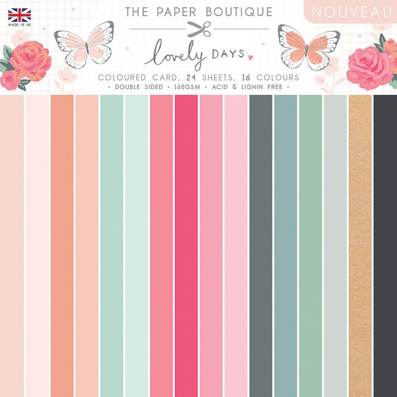 The Paper Boutique Lovely Days 8x8 Colour Card Pack