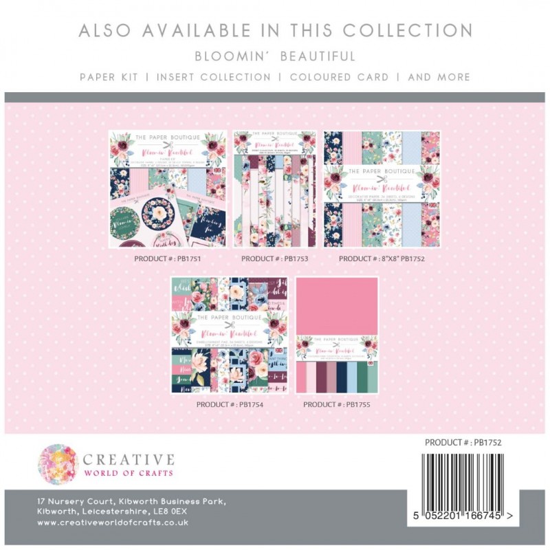The Paper Boutique Bloomin' Beautiful 8x8 Paper Pad