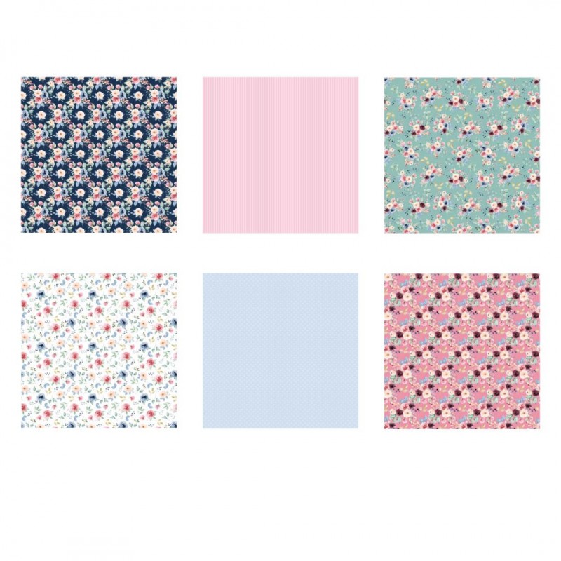 The Paper Boutique Bloomin' Beautiful 8x8 Paper Pad