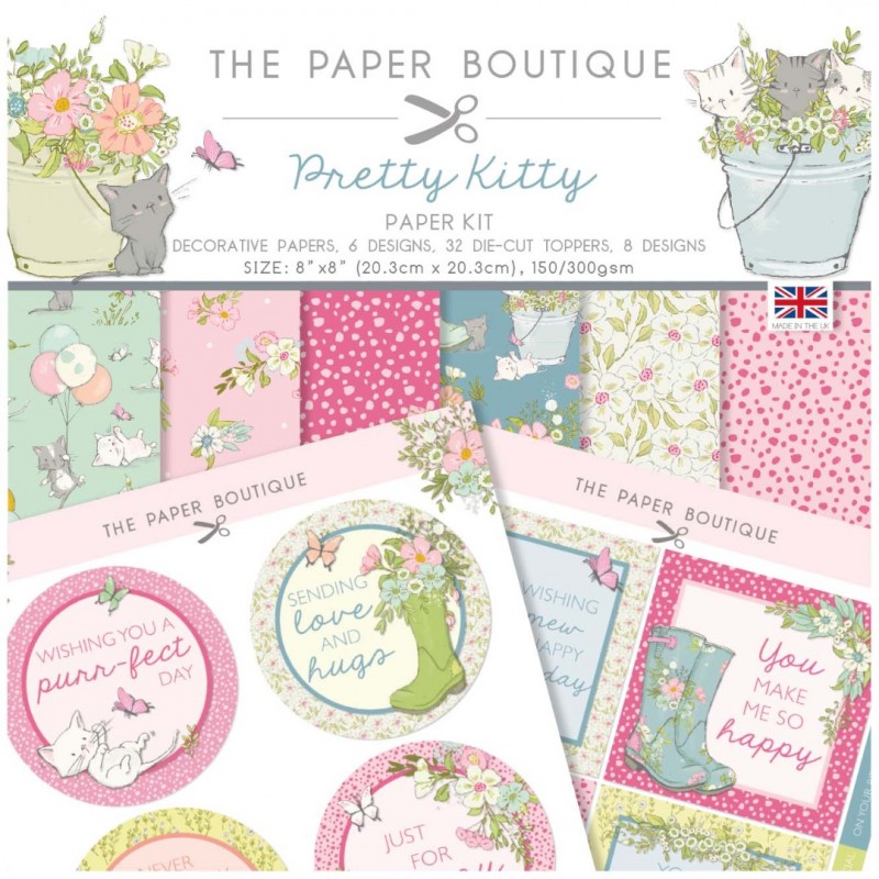 The Paper Boutique Pretty Kitty Paper Kit